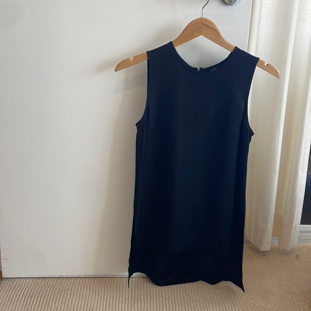 Theory silk black blouse